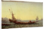 Harbour in Constantinople, 1880s by Felix Ziem
