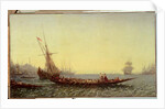 Harbour in Constantinople, 1880s by Felix Ziem