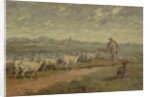 Landscape with a Flock of Sheep, 1872 by Charles Emile Jacque