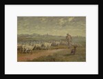 Landscape with a Flock of Sheep, 1872 by Charles Emile Jacque