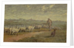 Landscape with a Flock of Sheep, 1872 by Charles Emile Jacque