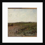 Landscape with a Peasant Woman, early 1870s by Jean-Francois Millet