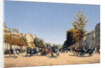 View of the Champs-Elysees from the Place de l'Etoile, 1878 by Edmond Georges Grandjean
