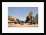 View of the Champs-Elysees from the Place de l'Etoile, 1878 by Edmond Georges Grandjean