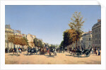 View of the Champs-Elysees from the Place de l'Etoile, 1878 by Edmond Georges Grandjean