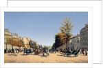 View of the Champs-Elysees from the Place de l'Etoile, 1878 by Edmond Georges Grandjean