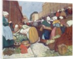 Market in Brest, c.1899 by Fernand Piet