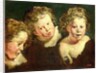 Three Childrens Heads, c.1618 by Jacob Jordaens