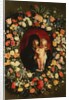 Madonna and Child wreathed with flowers, c.1618 by Jacob Jordaens