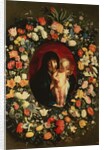 Madonna and Child wreathed with flowers, c.1618 by Jacob Jordaens