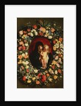 Madonna and Child wreathed with flowers, c.1618 by Jacob Jordaens