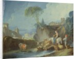 Crossing the Bridge, late 1730s by Francois Boucher