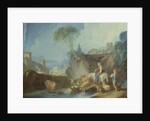 Crossing the Bridge, late 1730s by Francois Boucher