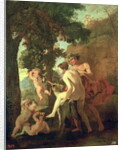 Venus, Faun and Putti, early 1630s by Nicolas Poussin