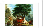 Lion Hunt in Morocco, 1854 by Ferdinand Victor Eugene Delacroix