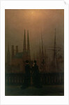 Night in a Harbour, c.1818-20 by Caspar David Friedrich