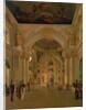 Interior of the Great Church in the Winter Palace, 1829 by Alexei Vasilievich Tyranov