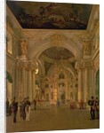 Interior of the Great Church in the Winter Palace, 1829 by Alexei Vasilievich Tyranov