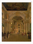 Interior of the Great Church in the Winter Palace, 1829 by Alexei Vasilievich Tyranov