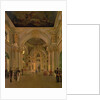Interior of the Great Church in the Winter Palace, 1829 by Alexei Vasilievich Tyranov