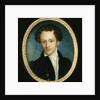 Portrait of an unknown man in a blue tail-coat, 1829 by Pietro de Rossi