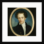 Portrait of an unknown man in a blue tail-coat, 1829 by Pietro de Rossi