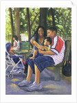 Family in the Park, 1999 by Colin Bootman