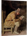 Study of a Countryman Reading by William Henry Hunt
