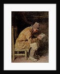Study of a Countryman Reading by William Henry Hunt