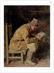 Study of a Countryman Reading by William Henry Hunt