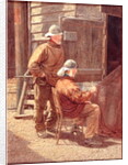 Mending the Nets, Hastings, 1909 by William Biscombe Gardner