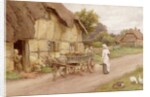 The Donkey Cart, c.1920 by Charles Edward Wilson