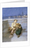 On Waterloo Bridge, London by Augustus Edward Mulready