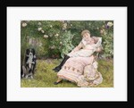 A rest in the garden, 1900 by Edward Killingworth Johnson