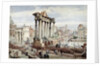 The Forum Romanum, Rome, c.1870 by J. Martin