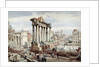 The Forum Romanum, Rome, c.1870 by J. Martin