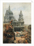 Watching Queen Victoria's Jublilee celebrations outside St. Pauls by English School