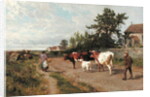 Going to Market, 1895 by Charles Collins