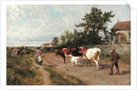 Going to Market, 1895 by Charles Collins