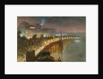 The Embankment and Cleopatra's Needle at Night, London, c.1910 by George Hyde Pownall