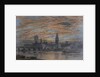 Westminster from the Surrey Bank, 1922 by Joseph Arthur Palliser Severn