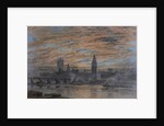 Westminster from the Surrey Bank, 1922 by Joseph Arthur Palliser Severn