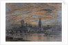 Westminster from the Surrey Bank, 1922 by Joseph Arthur Palliser Severn