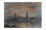 Westminster from the Surrey Bank, 1922 by Joseph Arthur Palliser Severn