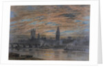 Westminster from the Surrey Bank, 1922 by Joseph Arthur Palliser Severn