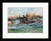 H.M.S Vanguard at The Battle of Jutland, 1924 by Charles Edward Dixon