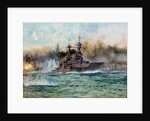 H.M.S Vanguard at The Battle of Jutland, 1924 by Charles Edward Dixon