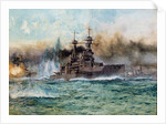H.M.S Vanguard at The Battle of Jutland, 1924 by Charles Edward Dixon