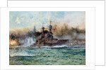 H.M.S Vanguard at The Battle of Jutland, 1924 by Charles Edward Dixon