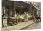 A London Street Market by Allan Douglas Davidson